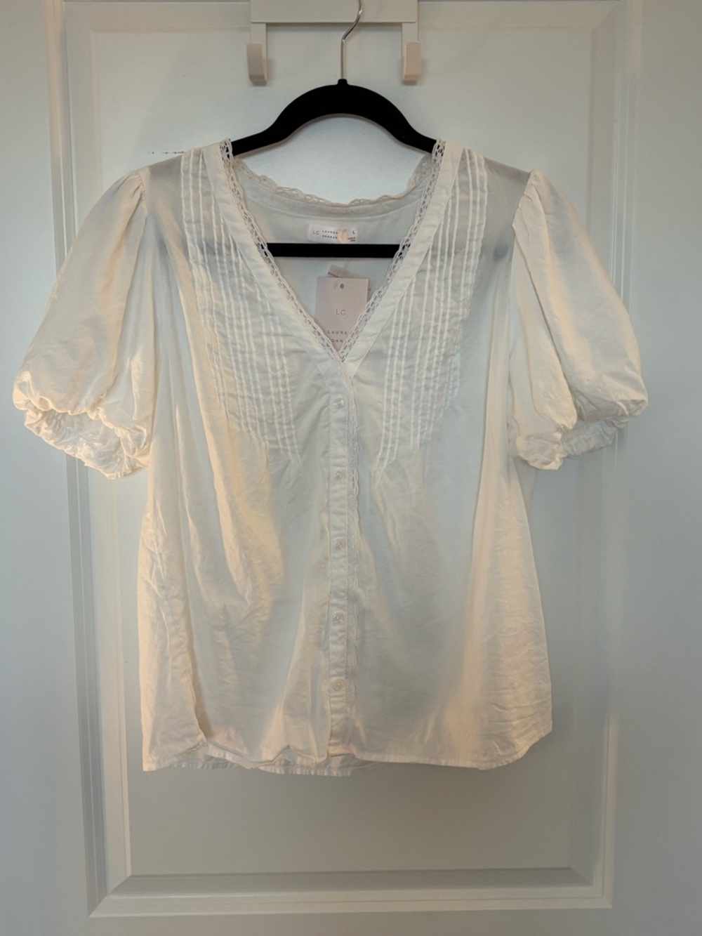 Beautiful LC Button Front Blouse